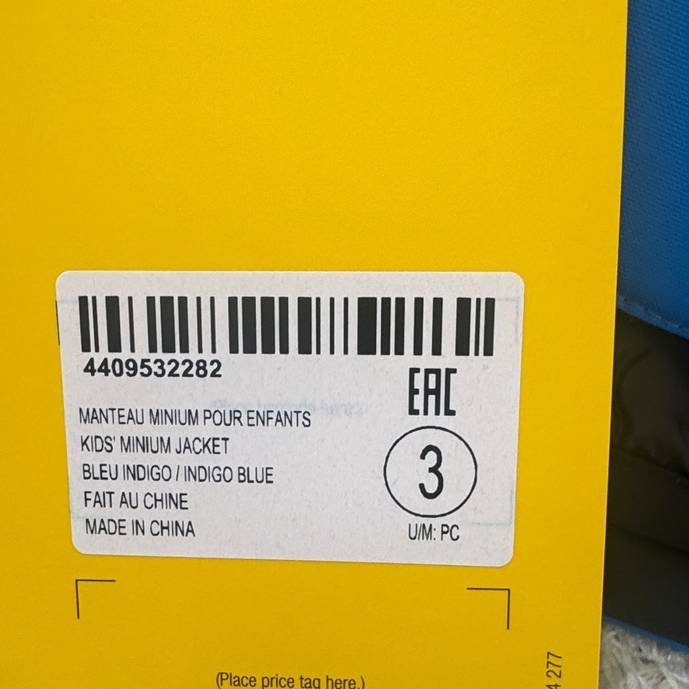 Ski-Doo Kids Blue and Black Puffer Jacket NWT -3T - Picture 4 of 7